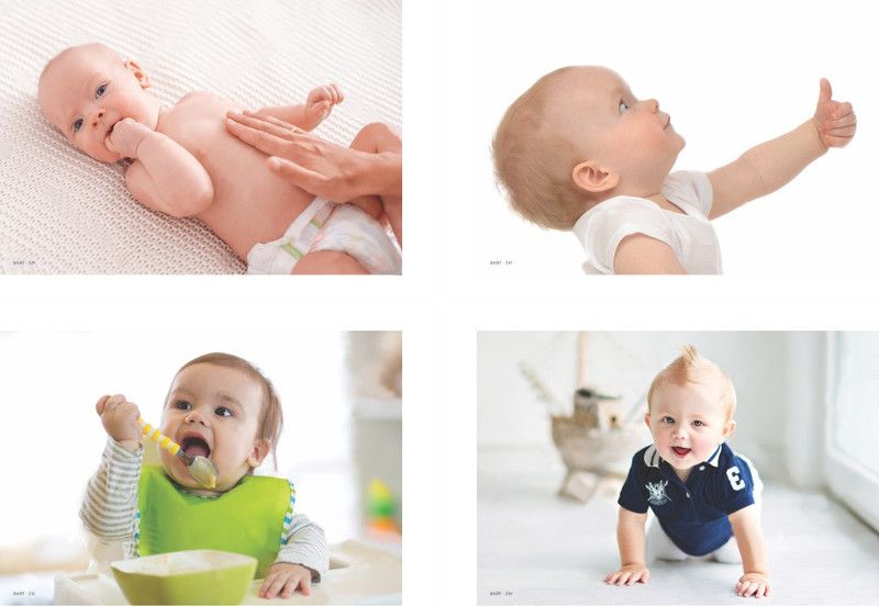 4 Baby Posters | Smiling Baby Posters | Posters for pregnant Women | Cute Baby Posters | Baby Wall Poster | 300 Gsm Paper Gloss Laminated Poster (12*18 inch) | Paper Print (Rolled) Paper Print  (13 inch X 19 inch)