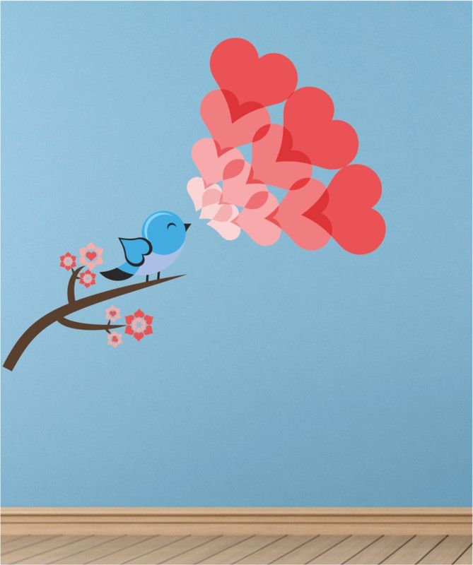 BALKRISHNA WALL STICKER 45 cm HD BRIDS CARTOON Self Adhesive Sticker  (Pack of 1)