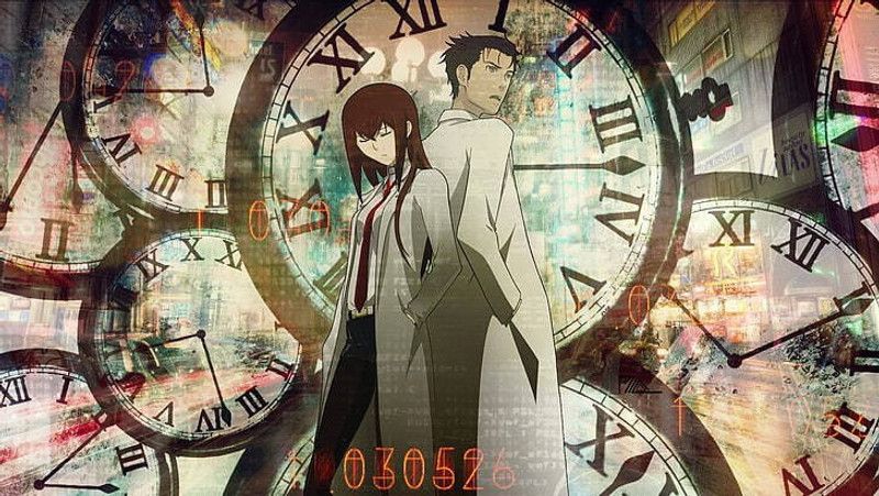Steins Gate Okabe Rintarou Makise Kurisu Anime Girls Matte Finish Poster Photographic Paper  (12 inch X 18 inch)