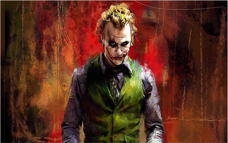 Joker Wall Poster For Room With Gloss Lamination M128 Paper Print  (12 inch X 18 inch, Rolled)