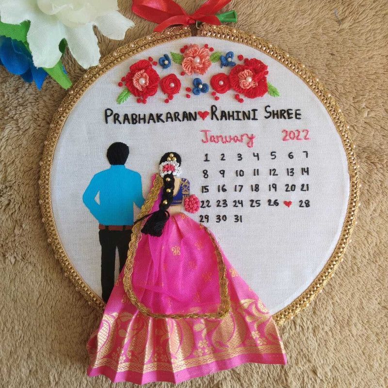 Royal Fashions customized embroidery hoops  (Multicolor)