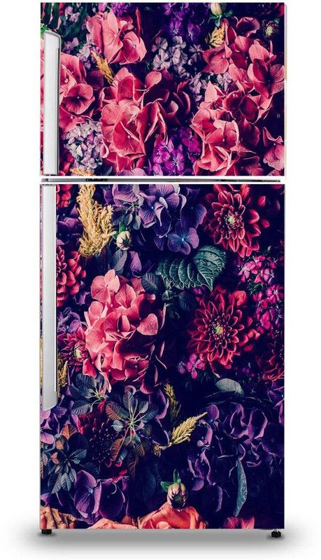 Decals Point 160 cm Sak Multi Flowers Self Adhesive Sticker  (Pack of 1)