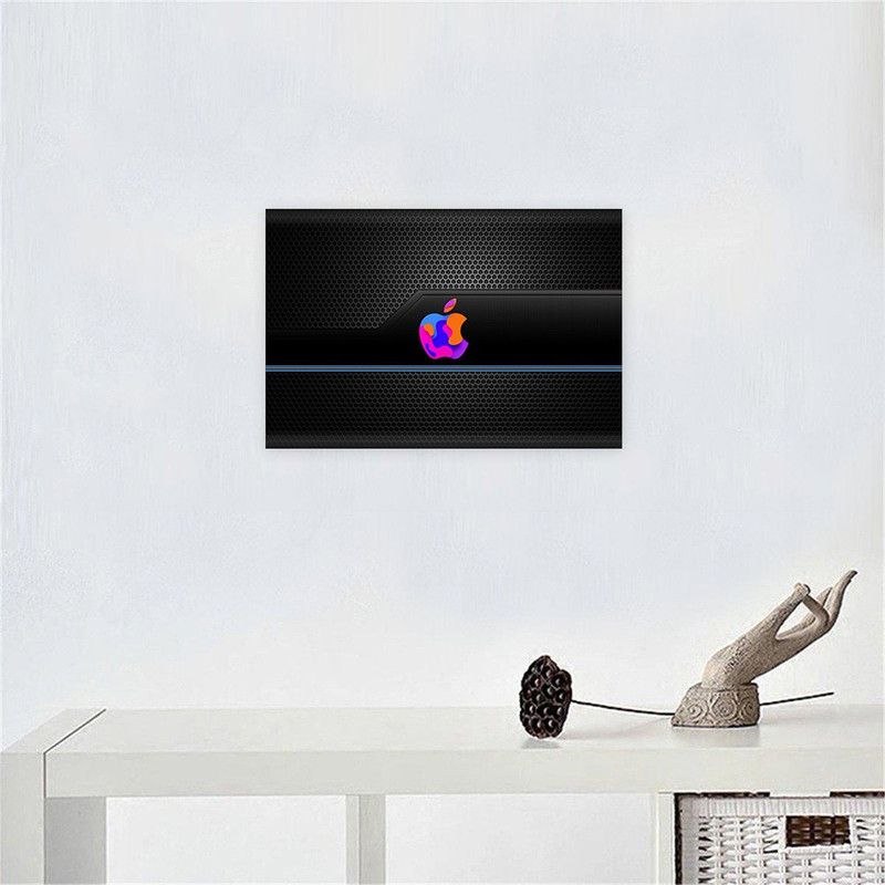 Anweshas Premium Bubble Free Vinyl Wall Decal Sticker Laptop Skin Poster - Apple Honeycomb -1  (10 inch X 15 inch, Multicolor)