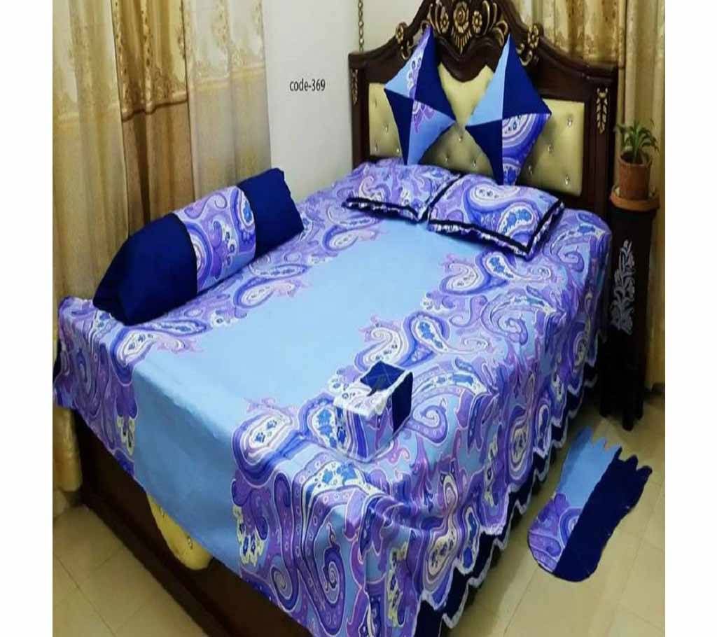 8 Piece Double Size Bed sheet  369