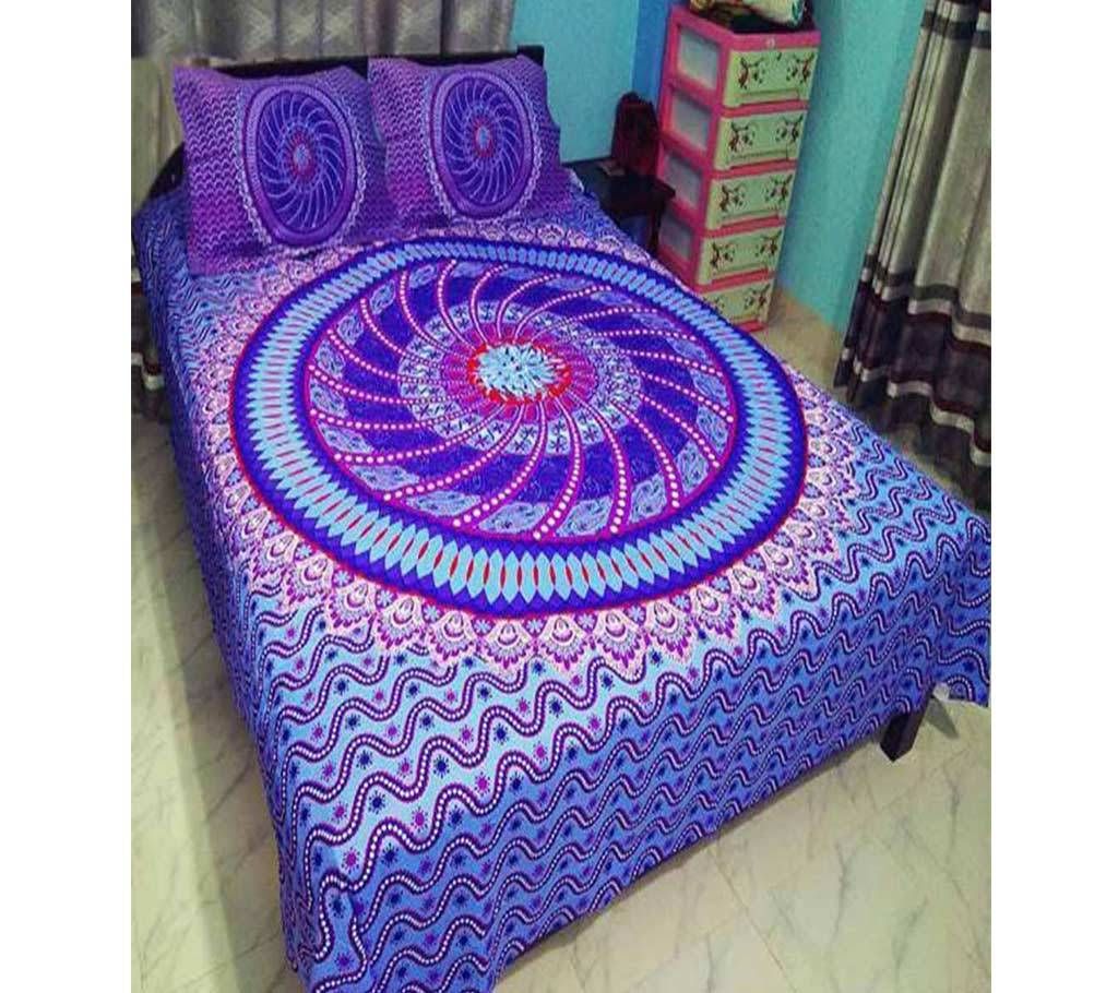 4 Pcs Cotton King Size Bed Sheet