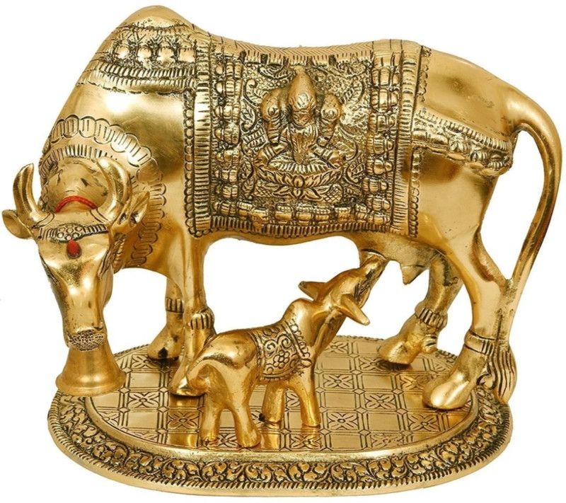 Sagar Enterprise Decorative Showpiece - 18 cm  (Metal, Gold)