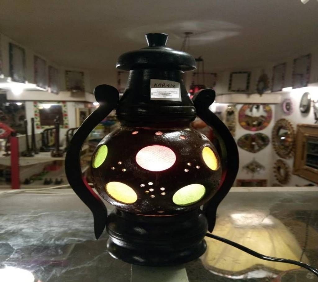 wood harekun table lamp 1 pic