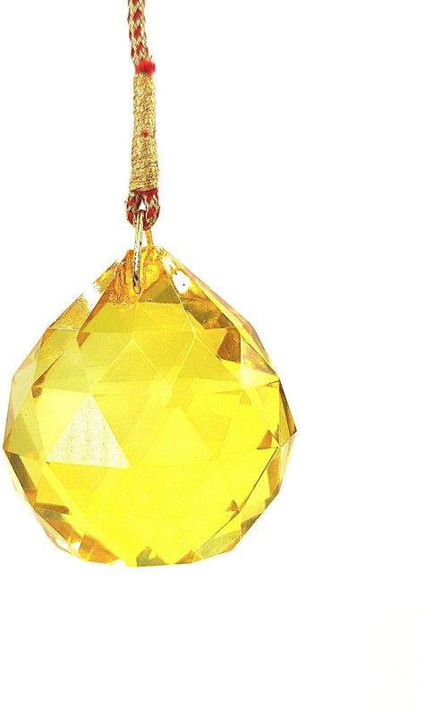 Plus Value Feng Shui Vastu Crystal Ball for Positive Energy, Sun Catcher, - Decorative Showpiece - 3.5 cm  (Crystal, Clear)