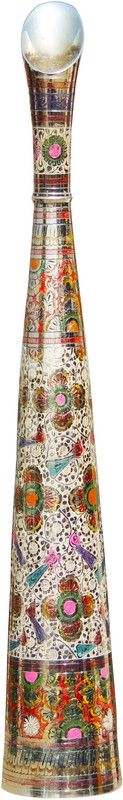 Brass Gift Center Brass Flower pot Brass Vase  (29 inch, Multicolor)