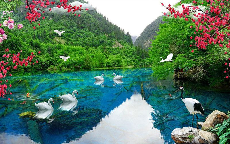 ALL DECORATIVE DESIGN Decorative Multicolor Wallpaper  (60 cm x 45 cm)