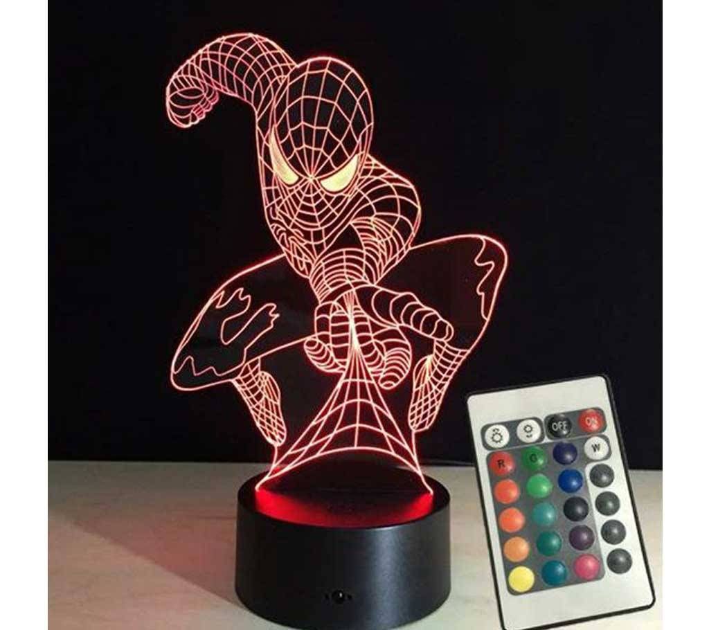 Creative 3D lamp 7 color remote control light