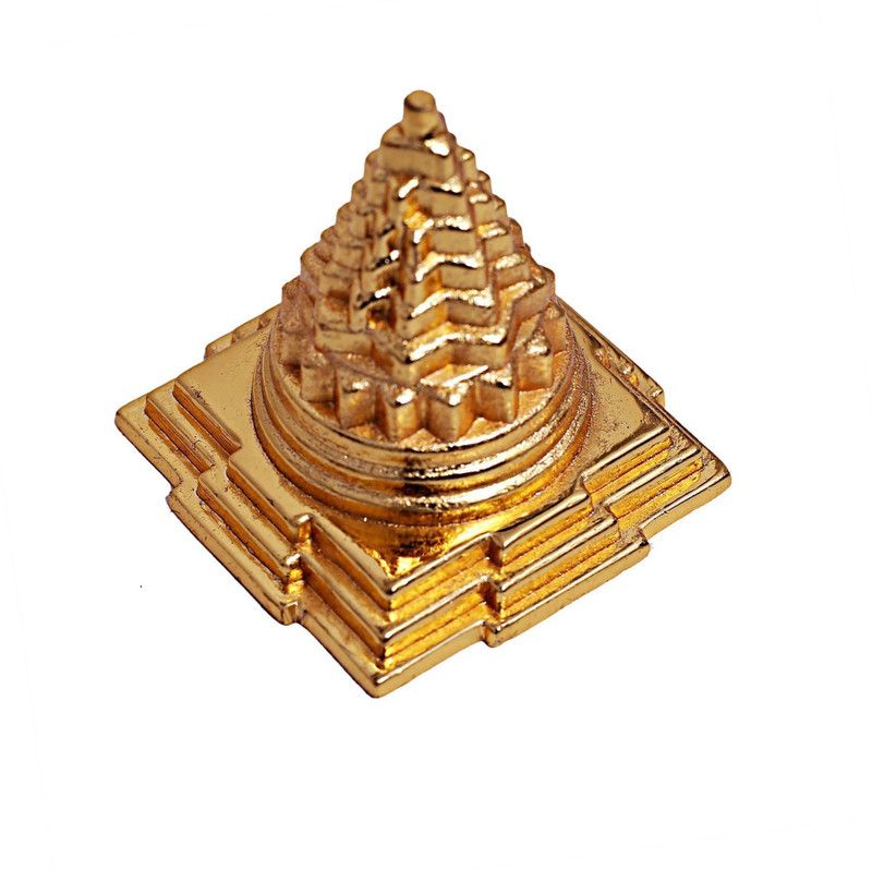 brahmgyan gallary Ashtdatu vastu sree yantra best for your health, home and office Decorative Showpiece - 3.5 cm  (Metal, Gold)