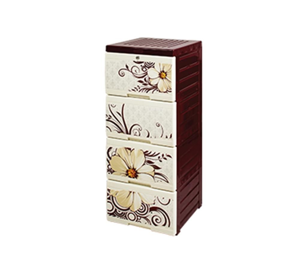 706-5 Wardrobe Oval Flossy Daisy Single 4 Drawer