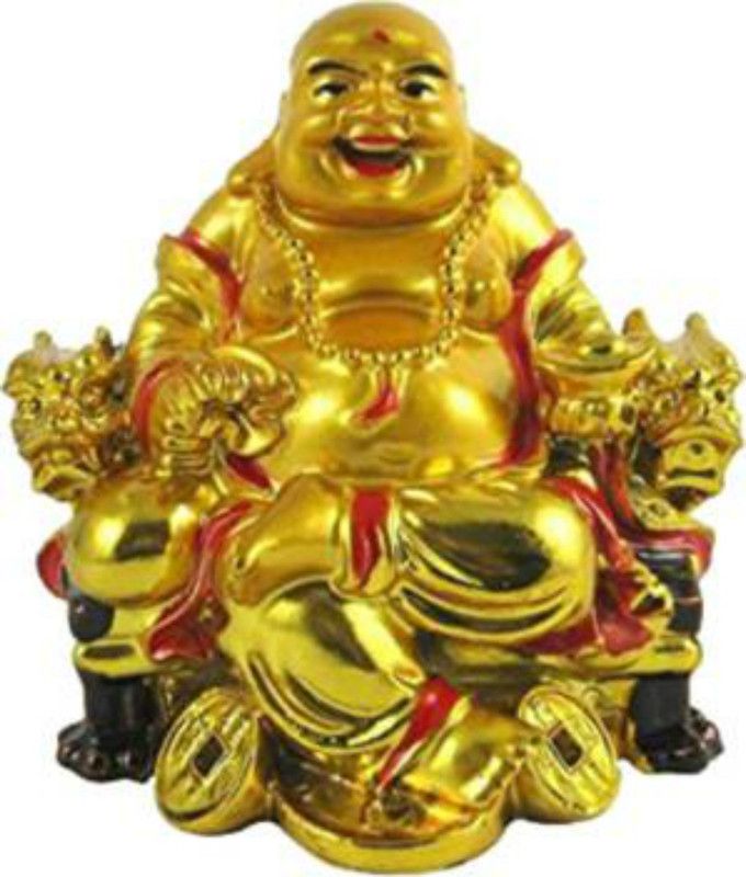 Regallo Decorative Showpiece - 10 cm  (Polyresin, Gold)