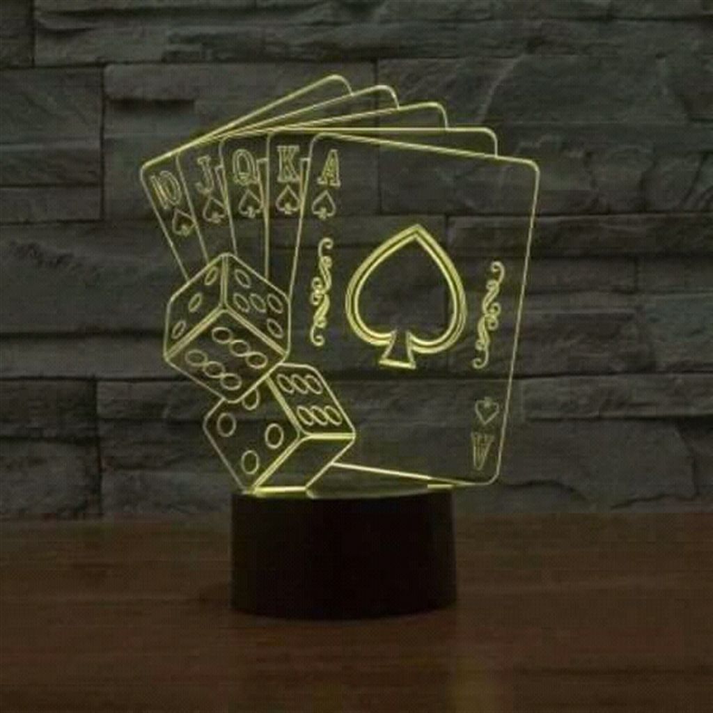 Card Remote Control 3D Lamp