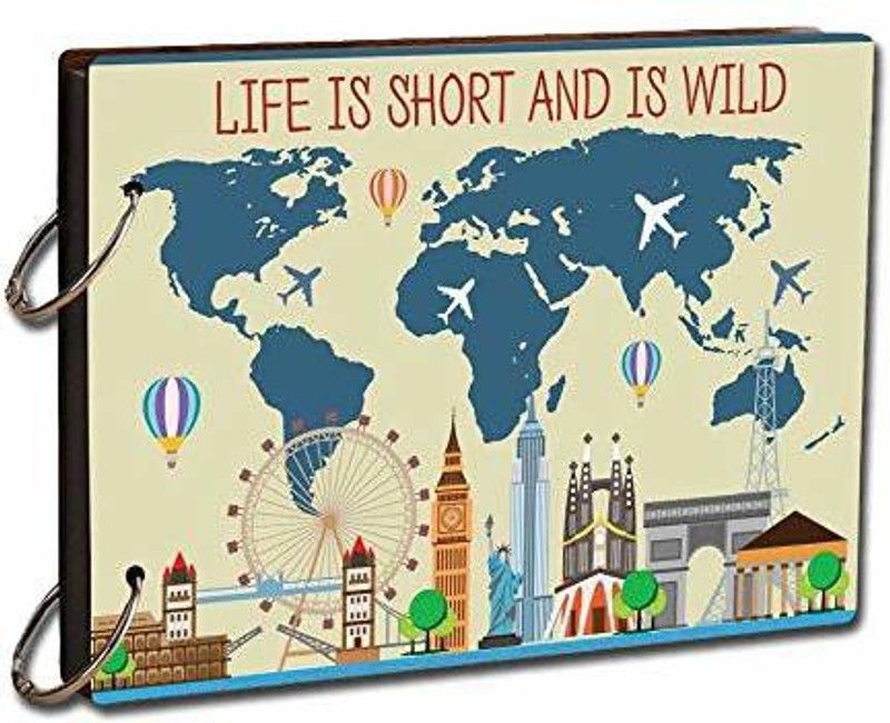 LADECOR Remember and Share All of Our Favorite Travel Memories DIY Scrapbook Photo Album Diary size 9x6.5 inch Album  (Photo Size Supported: 9x6.5)