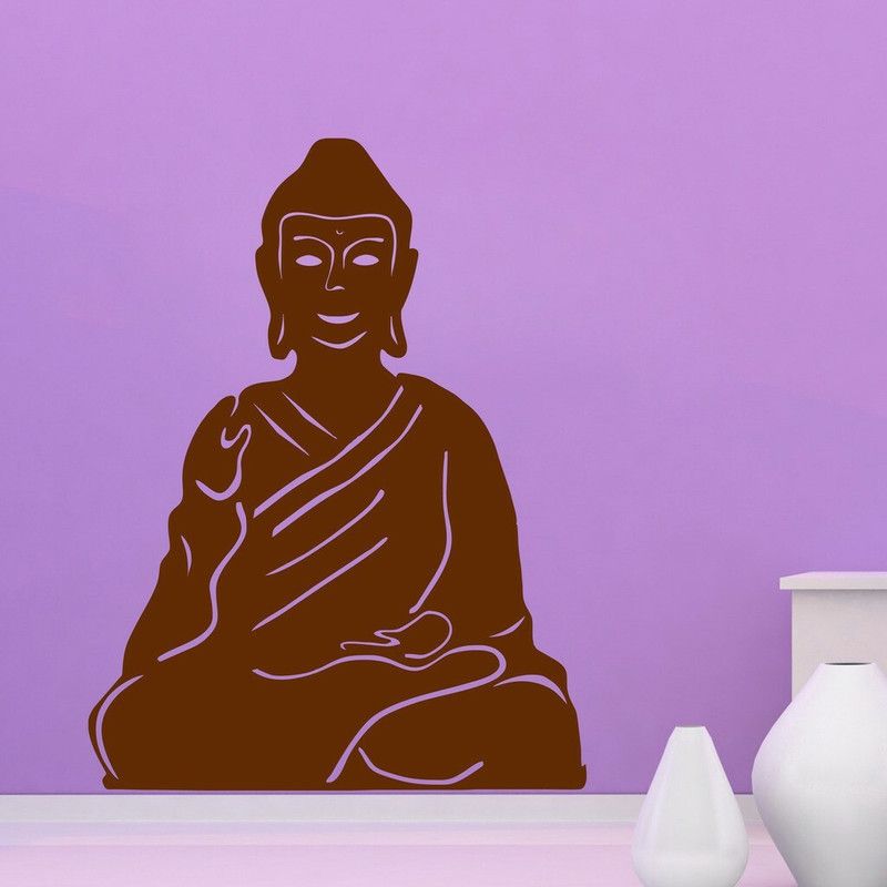Decor Villa 60 cm Decor villa Lord buddha Wall Decal & Sticker Self Adhesive Sticker  (Pack of 1)