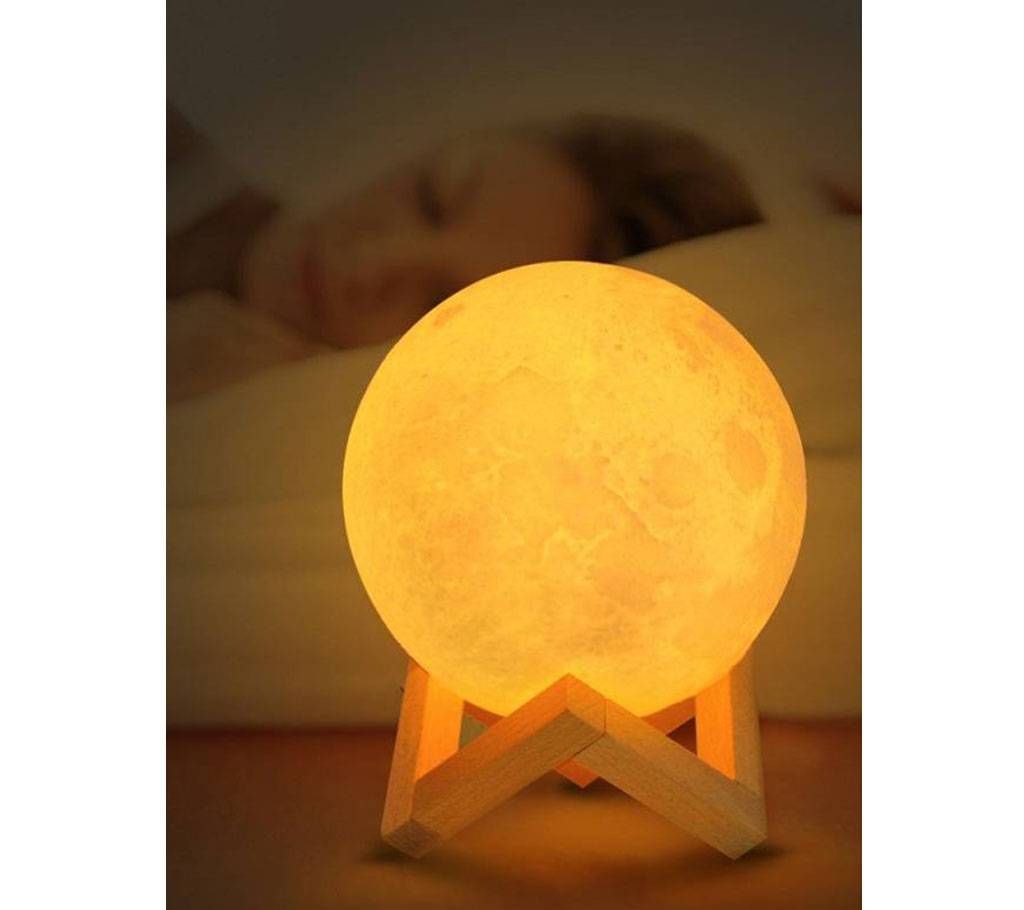 16 Colors Changing 3D Print Moon Lamp