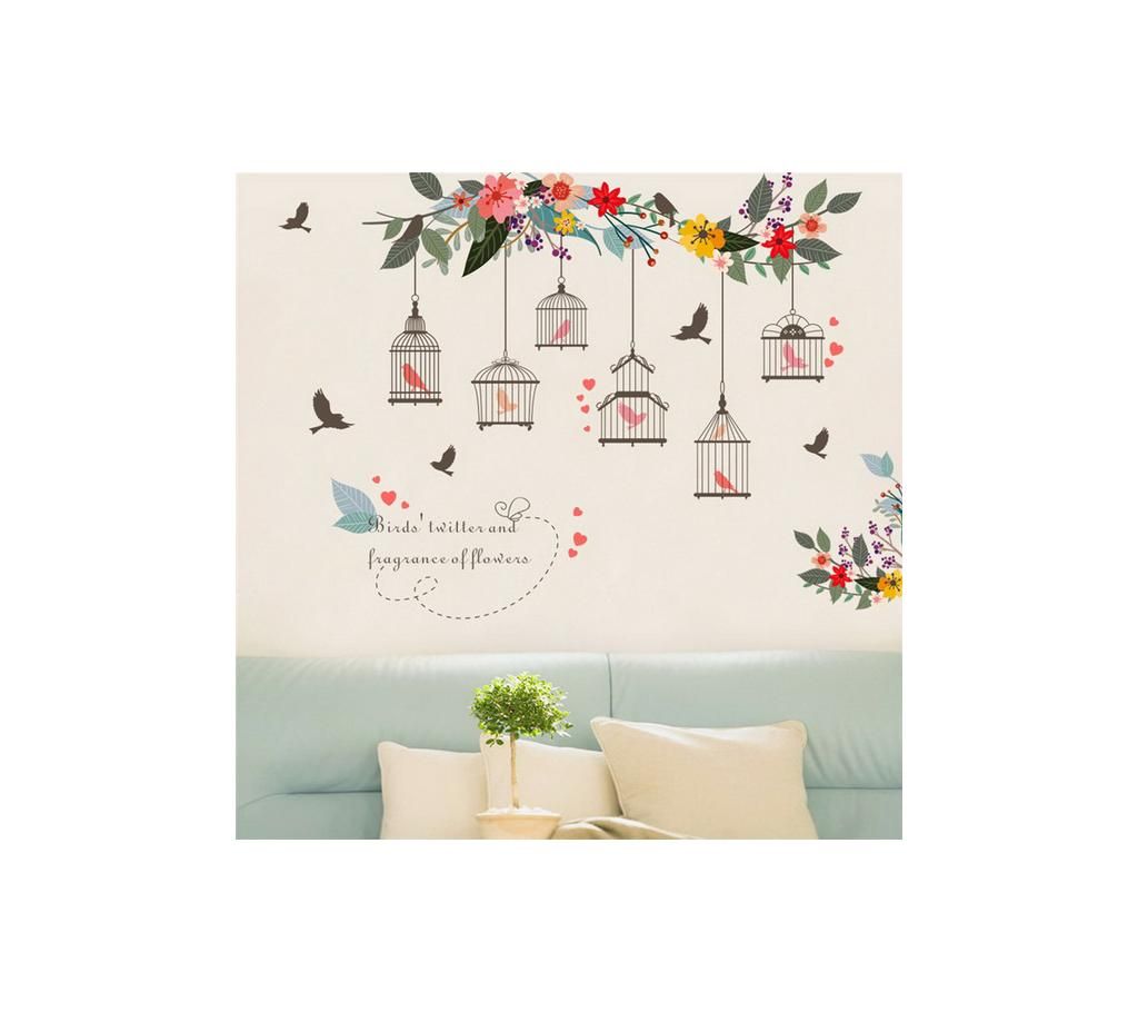 Birds Cage Wall Sticker