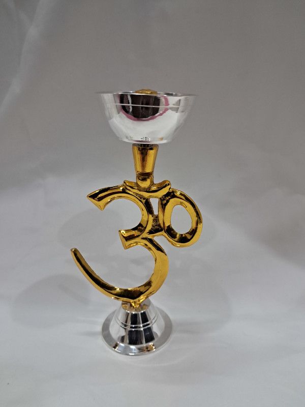 ACE Brass Table Diya  (Height: 7 inch)