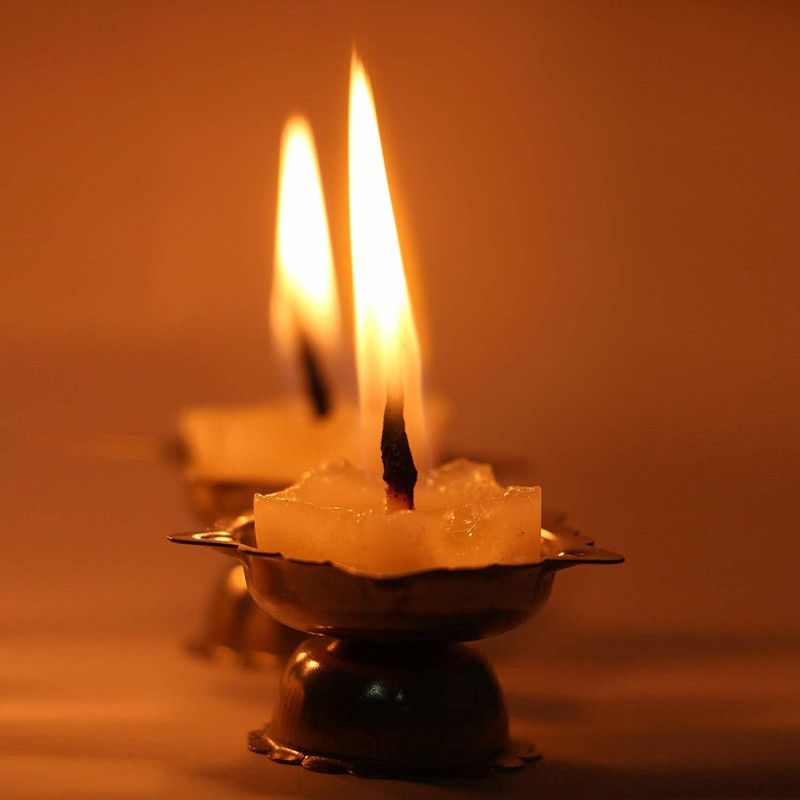 PurpleBliss Pure Vanaspathi Ghee Diya/Candles - 100 Numbers Candle  (Multicolor, Pack of 1)