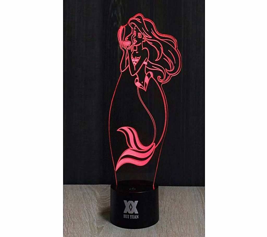 The Little Mermaid- Creative 3d Visualization Lamp