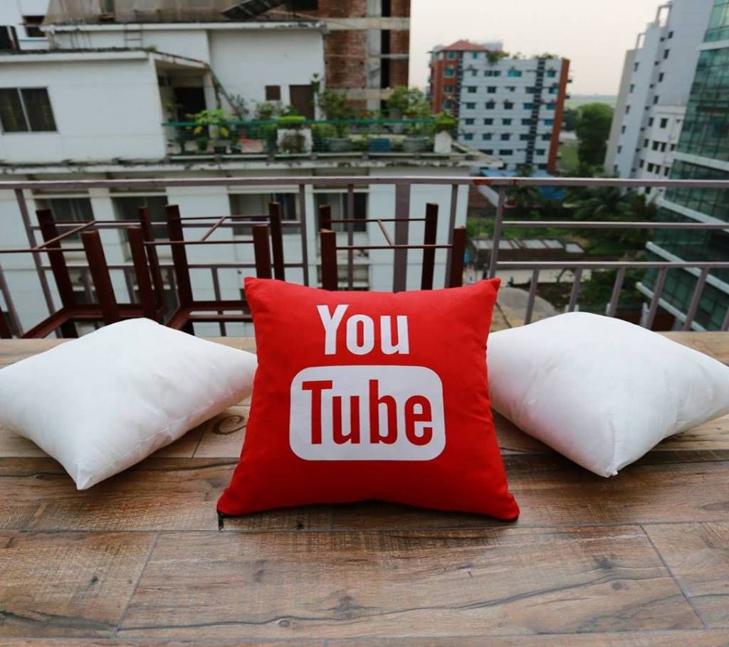 YouTube Printed Cushion - 16"X16"