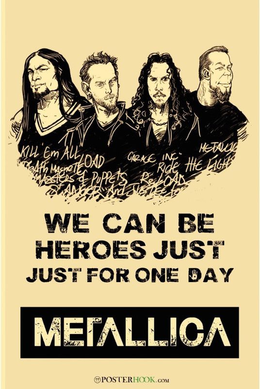 Posterhook Metallica Music Artwork Fine Art Print  (18 inch X 12 inch, Rolled)