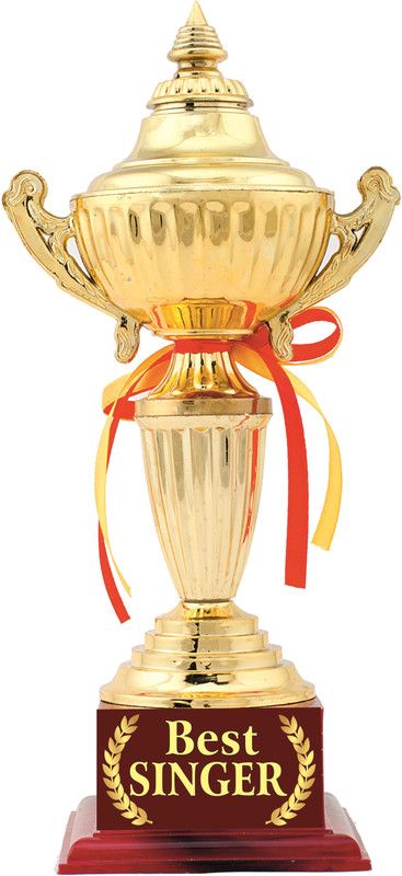 AARK INDIA AWARD : BEST SINGER GIFT : TROPHY (PC 00478) Trophy  (11.5 Inches)