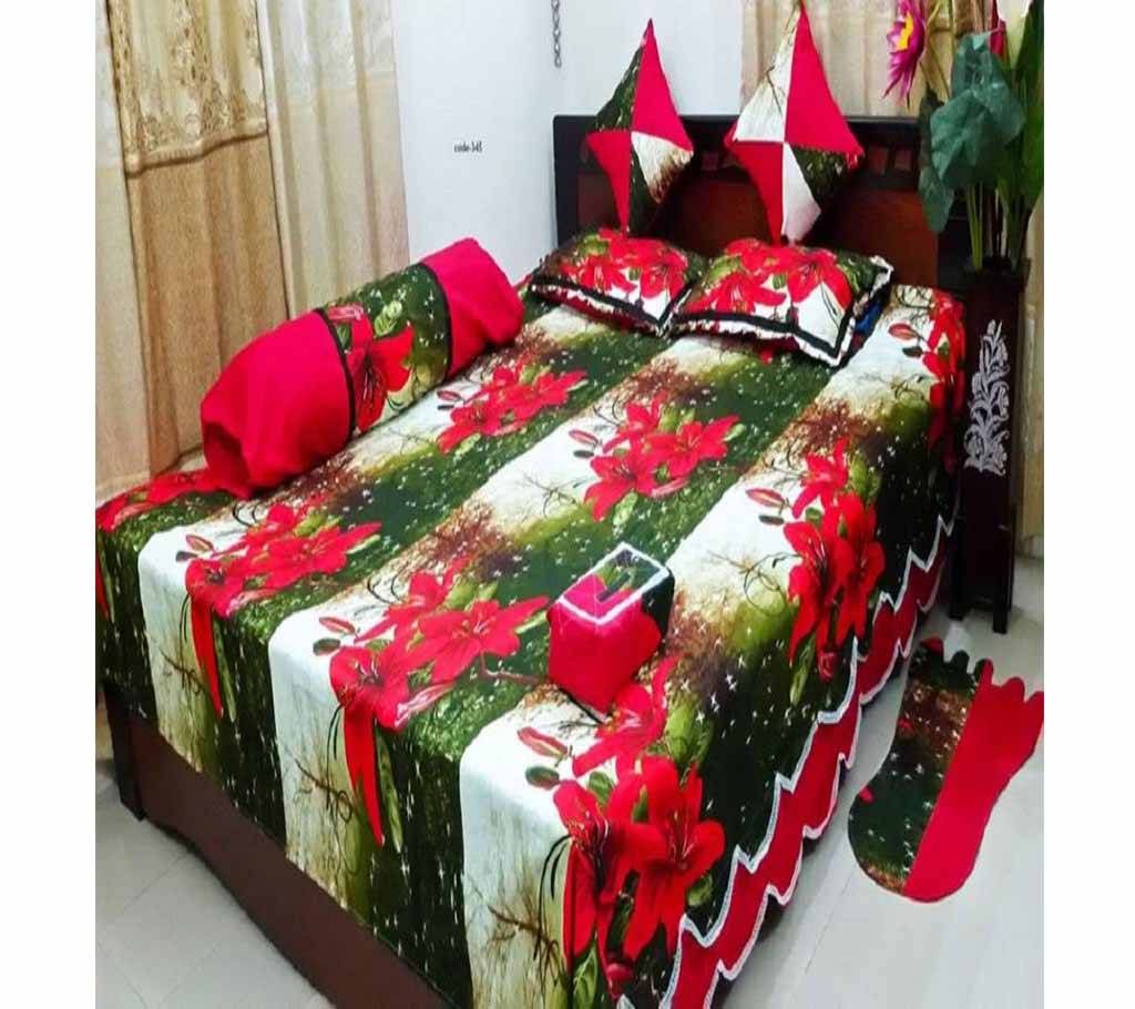8 Piece Double Size Bed sheet  345