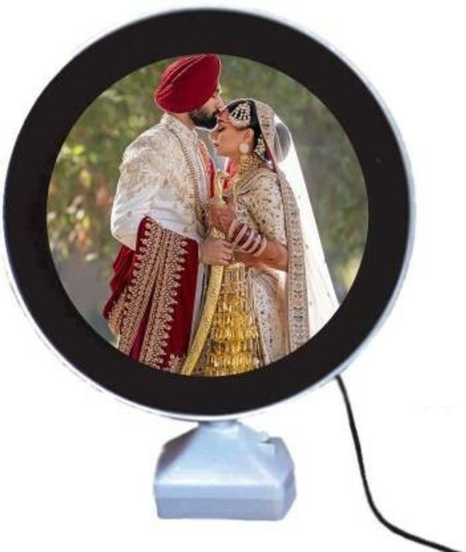 jazam Plastic Personalized, Customized Gift Best Friends Reel Photo Collage gift for Friends, BFF with Frame, Birthday Gift,Anniversary Gift Table  (White, 1 Photo(s), 16 cm X 16 cm)