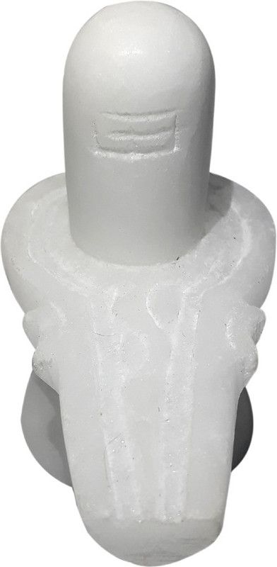 VALUE CRAFTS Decorative Showpiece - 7 cm  (Marble, White)