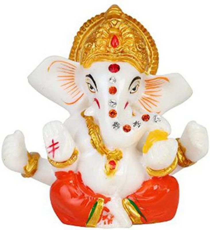 NBUY Decorative Showpiece - 9.6 cm  (Polyresin, Orange)