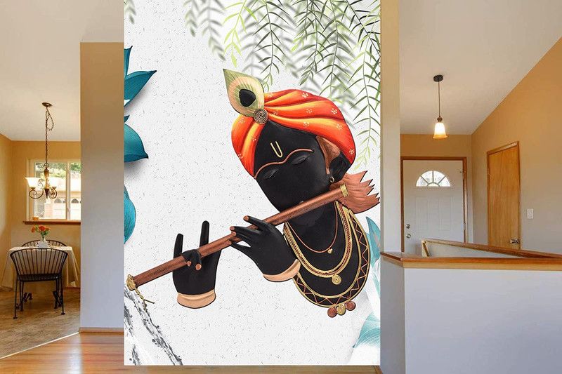 UK INTERIOR DESIGN Religious Multicolor Wallpaper  (91 cm x 60 cm)