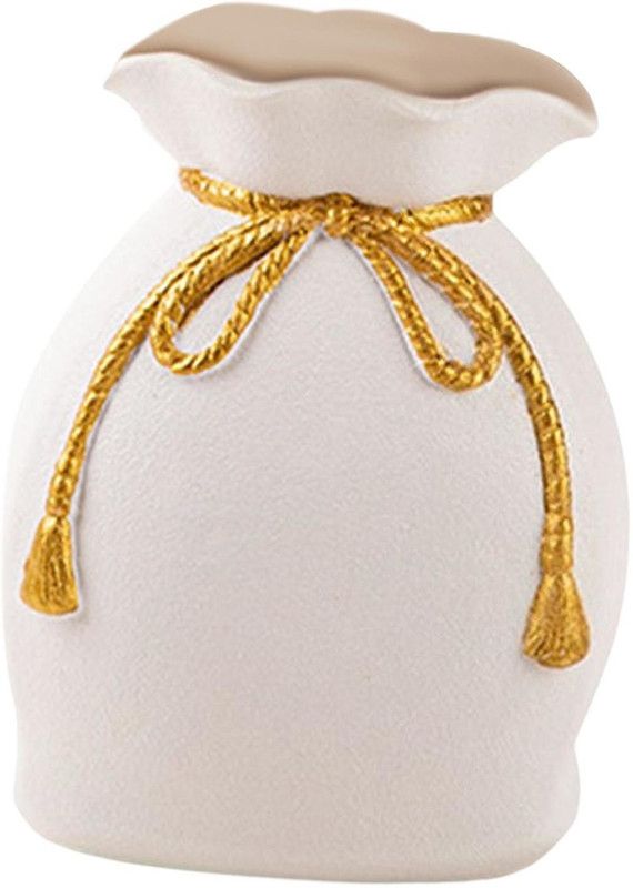 BNF Ceramic Vase  (17 inch, White)