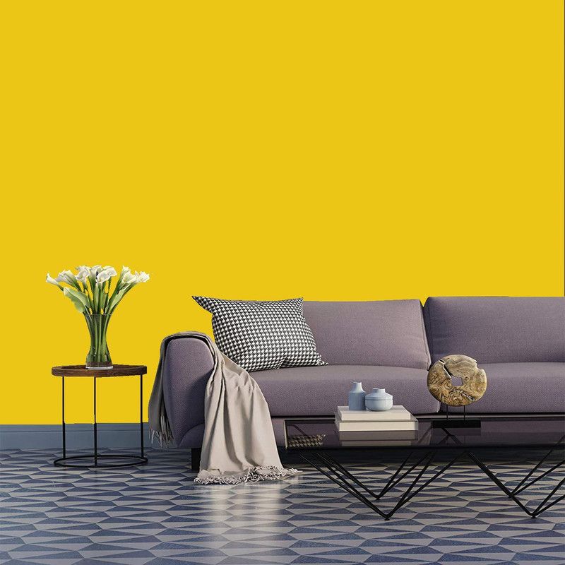 Asian Royals Abstract Yellow Wallpaper  (60 cm x 1000 cm)