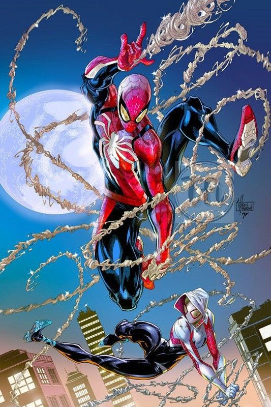 Spiderman Poster | Superhero Ironman Posters | Unframed | With Self Adhesive Tape Paper Print  (18 inch X 12 inch, Rolled)