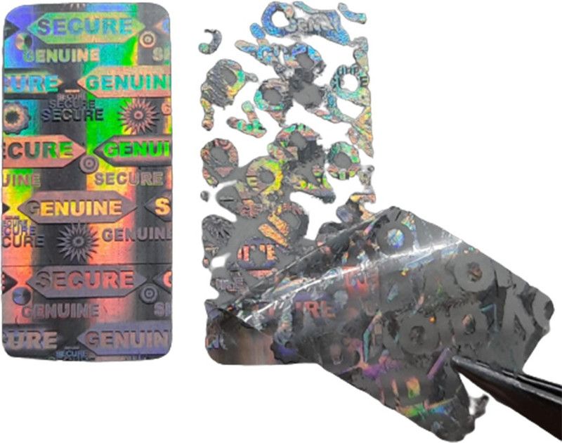 Securitech 3 cm Hologram Sticker-Secure Genuine,2500 Pcs,Rectangle (Void Tamper) 15mm x 30mm… Non-Reusable Sticker  (Pack of 2500)