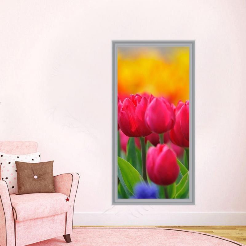 Red Rose Wall Poster Paper Print  (19 inch X 36 inch, Rolled)