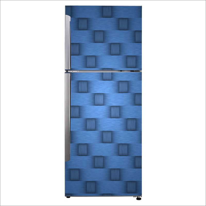 Advait Designs 60 cm Advait Designs Decorative abstract blue pattern texture Extra Large Fridge Sticker Self Adhesive Sticker  (Pack of 1)