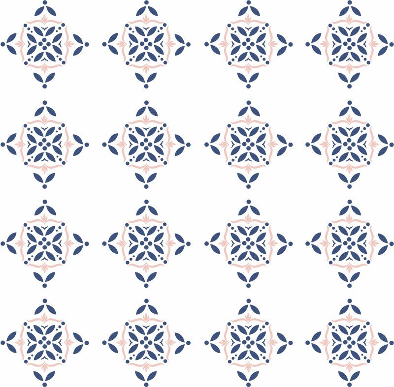 Sudarshan Stickers 8 cm Decorative waterproof Floor sticker (16 pcs) Self Adhesive Sticker  (Pack of 16)