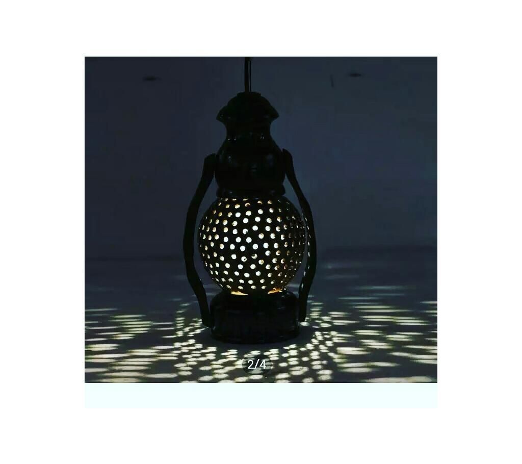 Coconut shell Lamp Black and Brown