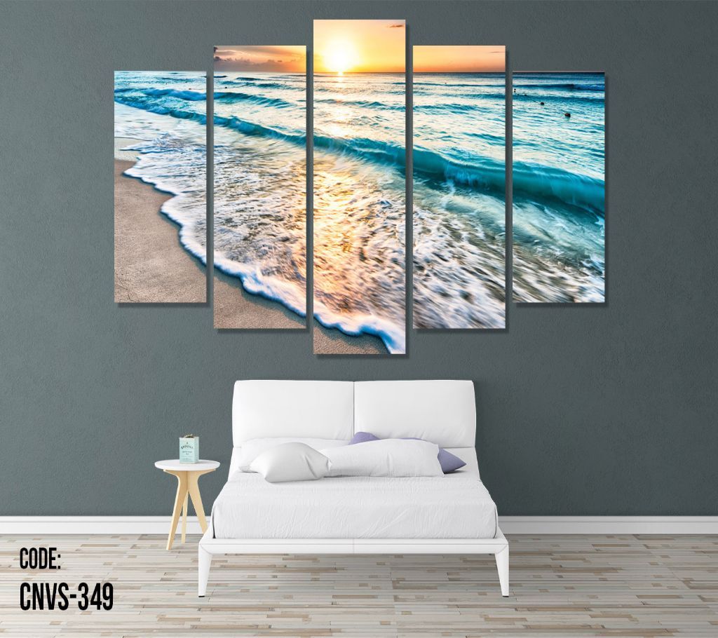 CNVS-349 Sunset Sea Wall Canvas Art Prints 72 inch x 36 inch