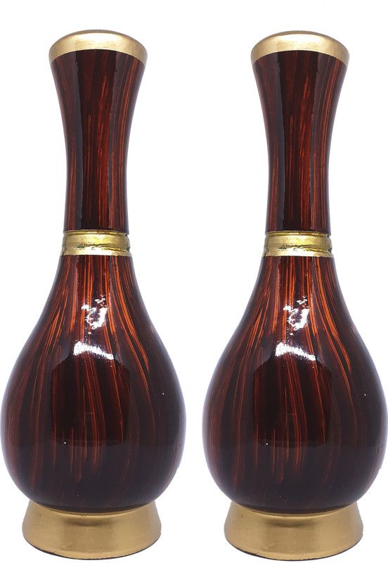 Buyers street Wooden Vase  (12 inch, Multicolor)