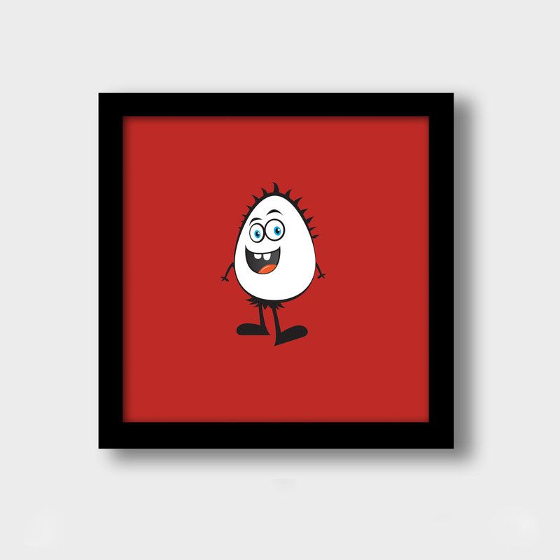 rawnbrokar 'AMA YO' character design Digital Reprint 8 inch x 8 inch Painting  (With Frame)