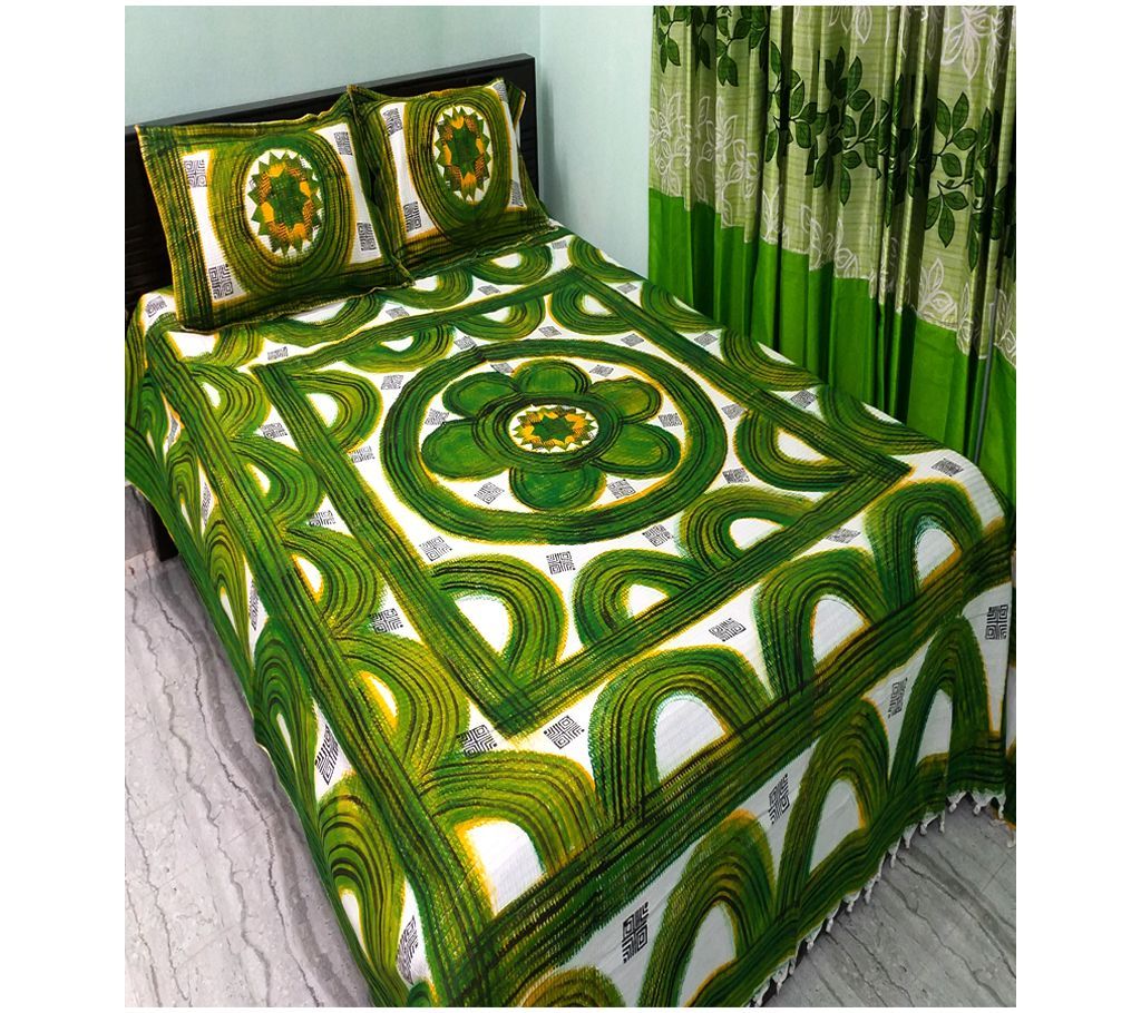 Double Size Bedsheet 3 pcs Set
