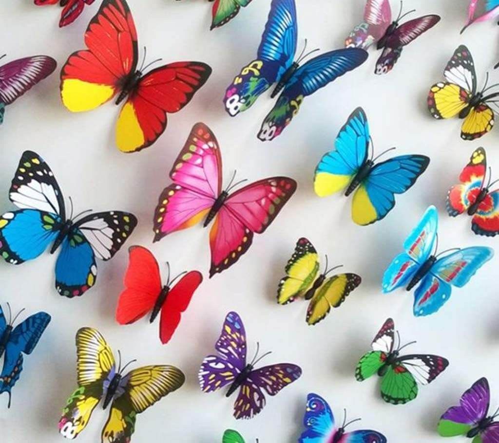 Butter Fly Wall Sticker - 8 pieces