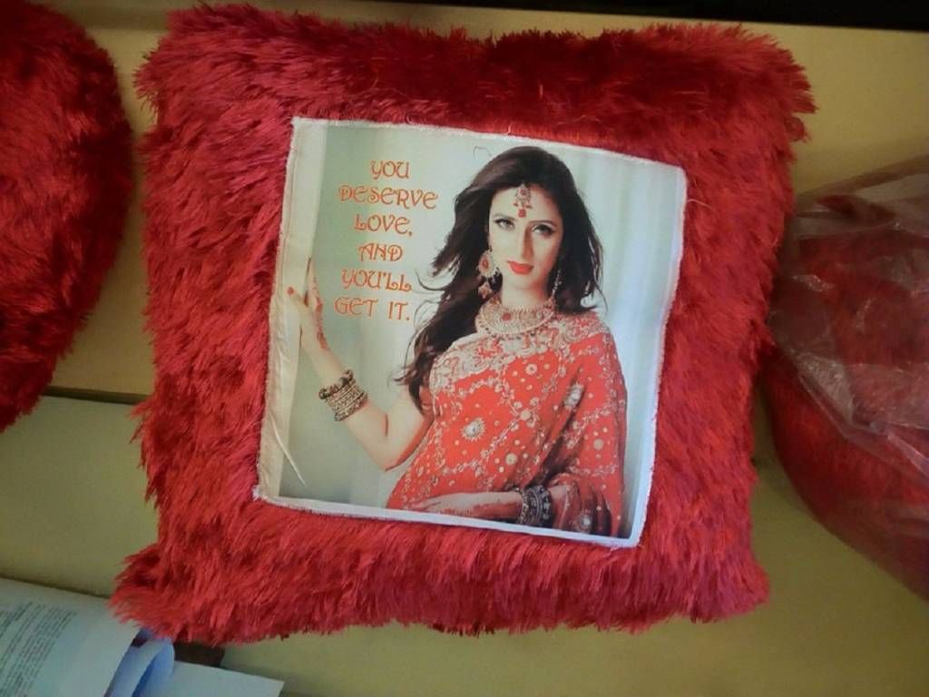 Customized Printed Pillow - Red