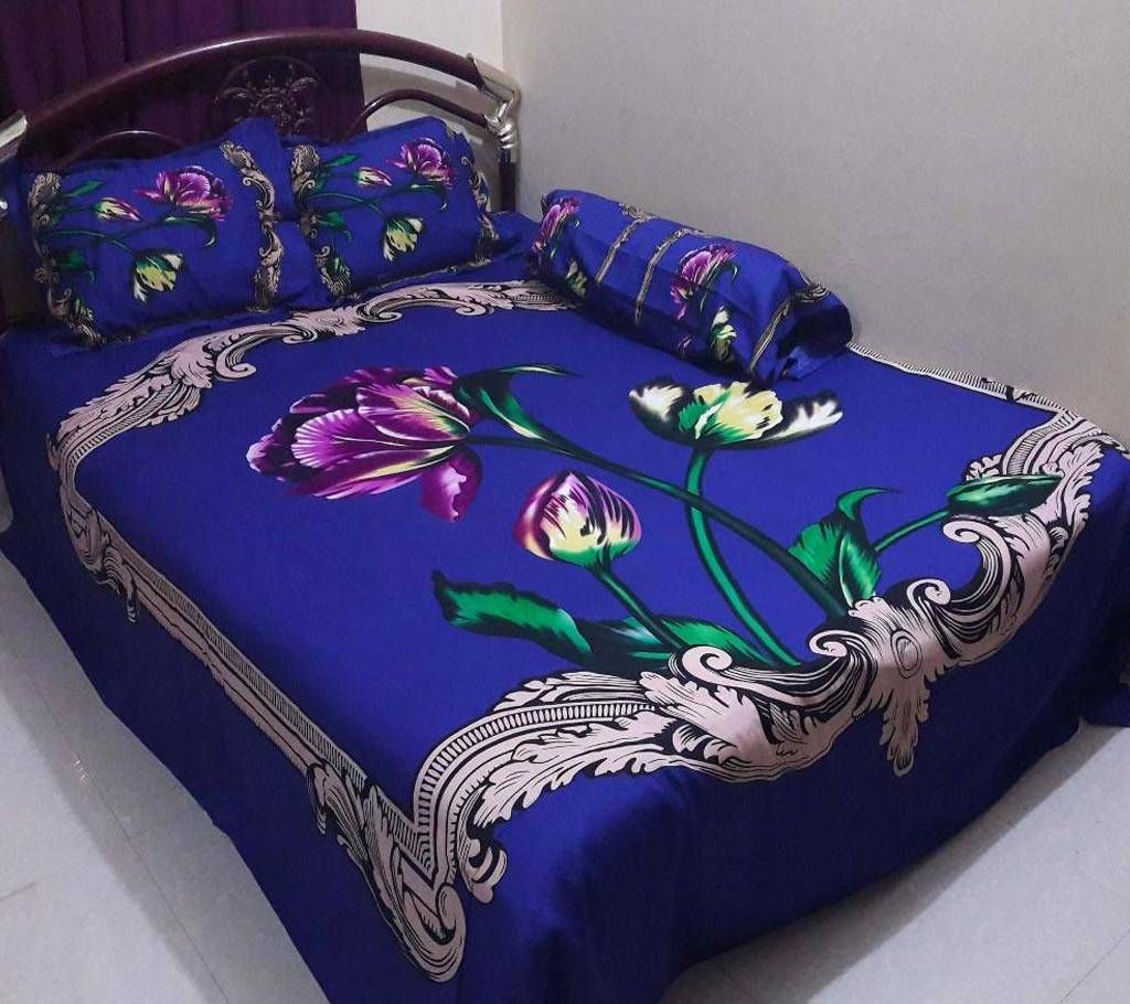 Cotton King Size Bed sheet Set - 4 Piece