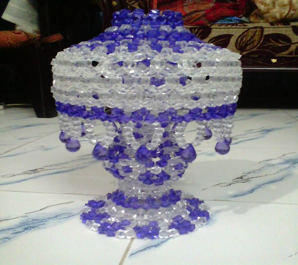 beaded lamp